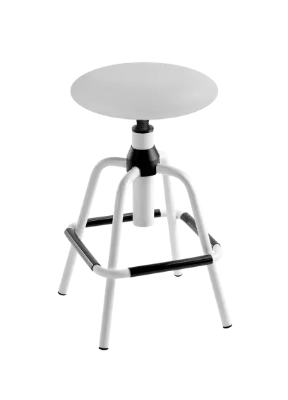 LZ 02 - 12 - K, stolička, výška sezení 58-75 cm, koženka SILVERTEX - koženka bílá 30518